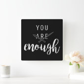 Quotable III Vierkante Klok (Huis)