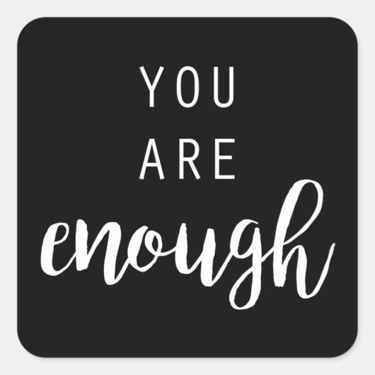 Quotable III Vierkante Sticker (Voorkant)