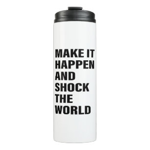 Quote Art Succes Leven Tips Motivatie kunst Word Thermosbeker