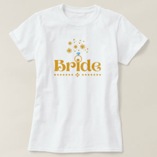 Quote Bride Hens Night Diamond Gold Weddenrennen T-shirt
