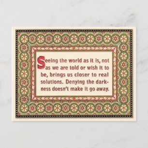 Quote Briefkaart of Mini Art
