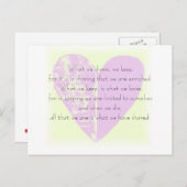 Quote Briefkaart - Wat we delen (Voorkant / Achterkant)