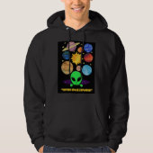 QUOTE BUITEN DE RUIMTE HOODIE (Voorkant)