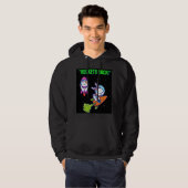 QUOTE BUITEN DE RUIMTE HOODIE (Voorkant volledig)