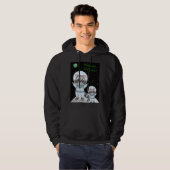 QUOTE BUITEN DE RUIMTE HOODIE (Voorkant volledig)