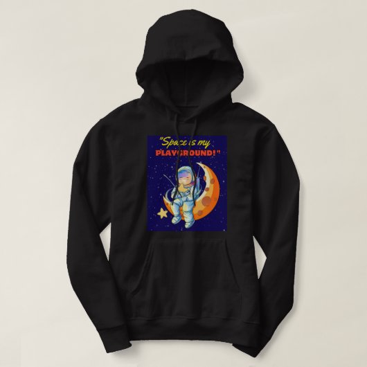 QUOTE BUITEN DE RUIMTE HOODIE (Design voorkant)