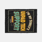 Quote Computer Engineer I'm My Family's Unpaid Tec Fleece Deken (Voorkant (Horizontaal))