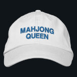 Quote de la reine Mahjong amusante personnalisée<br><div class="desc">Montrez votre fierté Mahjong en matière de style avec ce casquette brodé "la reine Mahjong" ! Parfait pour les amateurs de Mahjong et les amateurs de jeux, ce casquette réglable ajoute une touche ludique à votre garde-robe tout en vous gardant cool et confortable. Que vous jouiez à votre club Mahjong...</div>