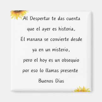 Quote de los Buenos dias Magnet Design Magneet