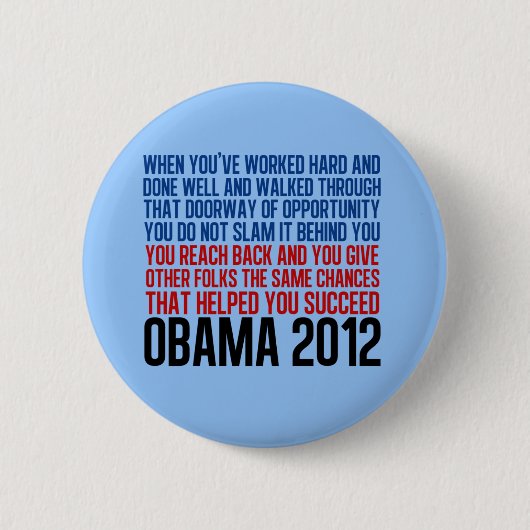 Quote Democratische Conventie Ronde Button 5,7 Cm (Voorkant)