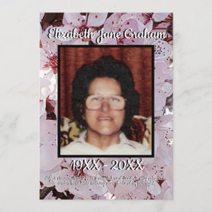 Quote Foto Plum Blossoms Achtergrond Begrafenis Programma