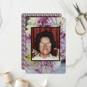 Quote Foto Spider Mums Bloemen Achtergrond Begrafe Programma