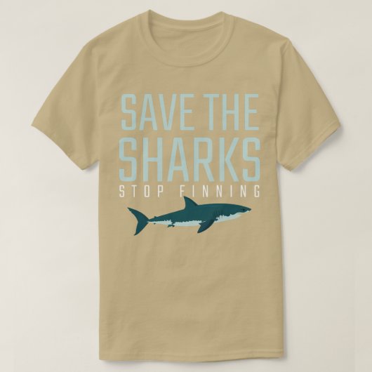 Quote Graphic Gift Save shark Stop vinking Shark T-shirt (Design voorkant)
