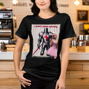 Quote houding Dapper Ik hoef niet te sparen Tri-Blend Shirt