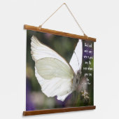 Quote Inspirerend vlindermuur opknoping Hangend Wandkleed (Gebogen)