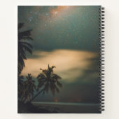 Quote & Names Tropical Beach Moonlight Memories Notitieboek (Achterkant)