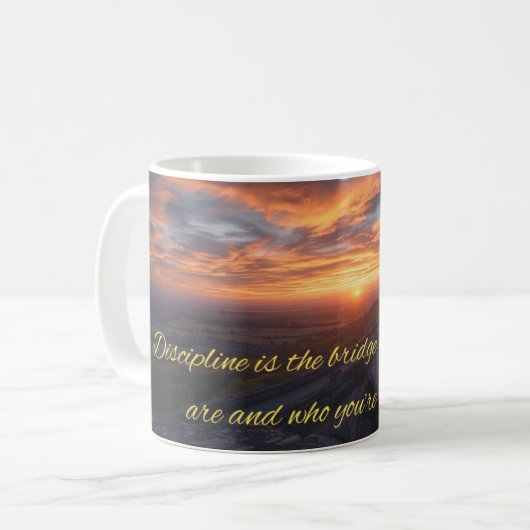 Quote on Discipline Mug (Devant gauche)