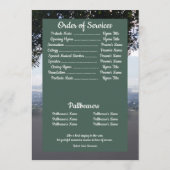 Quote Photo San Francisco Background Funeral  Programma (Achterkant)