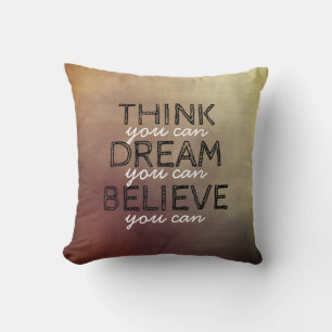 quote proefproject voor inspirerend typografie kussen