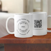 Quote QR-code Hotel- of gasthuis Logo Koffiemok