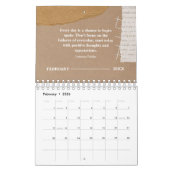 Quote Scrapbook stijl 2025  Kalender (Feb 2026)