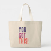 Quote Tee - Best gift for her Grote Tote Bag (Achterkant)