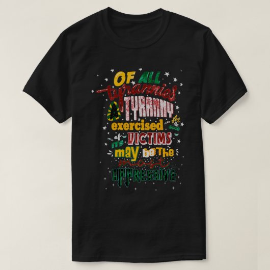 QUOTE TYRANS BY C S LEWIS T-SHIRT (Design voorkant)