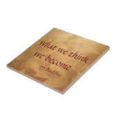 Quote van Boeddha; Wat we denken dat we worden Tegeltje (Zijkant)