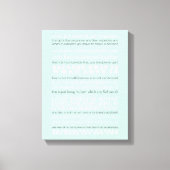Quote van "Captain Corelli's Mandolin" Canvas Afdruk (Voorkant)