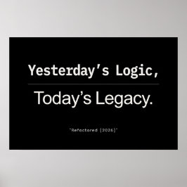 Quote van Gisteren’s Logica Vandaag’s Erfgoed Ontw Poster