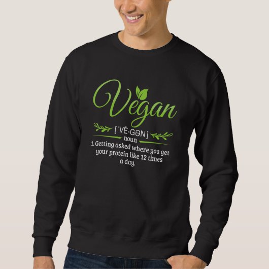 Quote Vegan Fan Activism Vegetarian Lifestyle Zelf Trui (Voorkant)