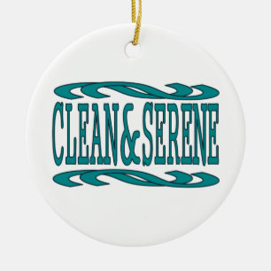Quote voor Inspirerend herstel reinigen en servere Keramisch Ornament