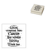 Quote voor kankersupport 	rubberstempel (Gestempeld)