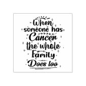 Quote voor kankersupport 	rubberstempel (Afrduk)