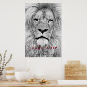 Quote voor Motivatie leiderschap van Black & White Poster (Keuken)