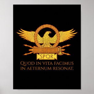 Quote - Wat we doen in het leven Eccue SS Schattig Poster