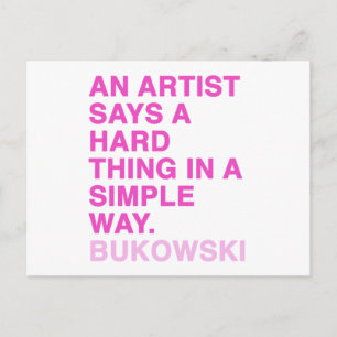 Quotes by Charles Bukowski Briefkaart