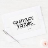 QUOTES: Cicero: Dankbaarheid Rechthoekige Sticker (Envelop)