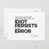 QUOTES: Cicero: Fouten maken Briefkaart (Voorkant / Achterkant)