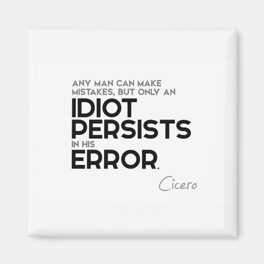 QUOTES: Cicero: Fouten maken Magneet (Voorkant)