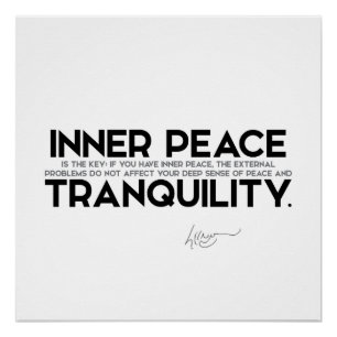 QUOTES: Dalai Lama - Inner Peace Perfect Poster