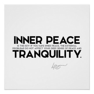QUOTES: Dalai Lama - Inner Peace Perfect Poster