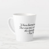 "Quotes for Life" Collectie Ross Parks Latte Mok (Linkerhoek)