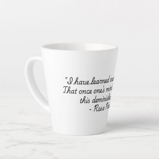 "Quotes for Life" Collectie Ross Parks Latte Mok (Linkerhoek)