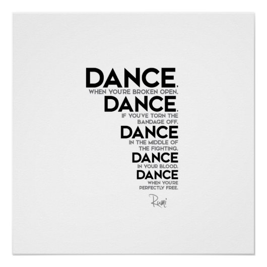 QUOTES: Rumi: Dance Perfect Poster (Voorkant)