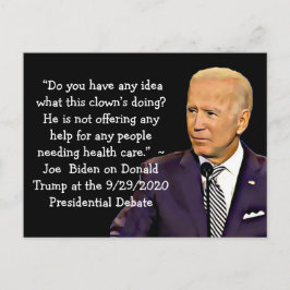 Quotes van Biden over Trump's gezondheidszorgplan Briefkaart