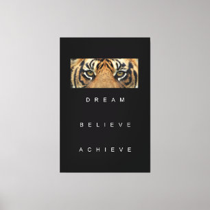 Quotes voor Goal Motivatie Success Elegant Canvas Afdruk