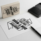 "Quotes werken niet, tenzij je dat doet" Motivatie Rubberstempel