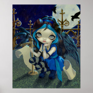 Quoth of the Raven Nevermore ART PRINT gothic fair