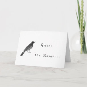 Quoth Raven - carte de voeux humoristique